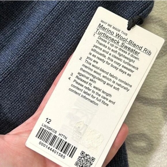 Lululemon Merino Wool-Blend Rib Turtleneck Sweater - Picture 5 of 5